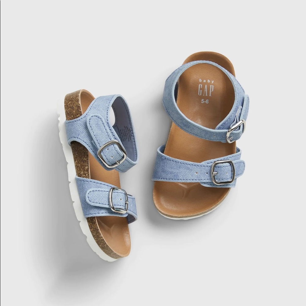 Toddler chambray buckle sandals from GAP